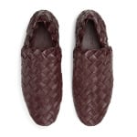 Слиперы BOTTEGA VENETA Intreccio leather slippers, коричневый - фото 4