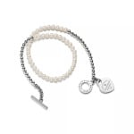 Браслет Tiffany & Co. Return to Tiffany Wrap Bead, серебро/бриллиант/жемчуг - фото 2