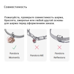 Браслет Pandora Moments Barrel Clasp Snake Chain, серебро - фото 9