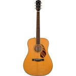 Электроакустическая гитара Fender Paramount PD-220E Dreadnought (с футляром), натуральный Fender Paramount PD-220E Dreadnought Acoustic-Electric Guitar (with Case) - фото