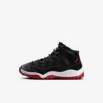 Кроссовки детские Air Jordan 11 PS Retro PS 'Bred Velvet', черный/красный - фото