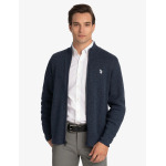 Кардиган U.S. Polo Assn. Twist Marl Full Zip, синий - фото