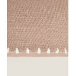 Чехол для подушки Zara Home Plain Linen With Topstitching, 45х45 см, коричневый - фото 5