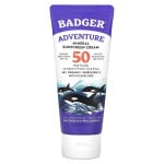 Минеральный солнцезащитный крем Badger Company Adventure SPF 50 без запаха, 87 мл - фото