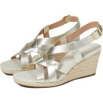 Туфли Cole Haan Crystal Wedge Sandal 70 mm, цвет Gold Leather - фото