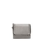 Stella McCartney картхолдер Falabella с клапаном, серый - фото 2