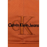 Хлопковая бейсболка Calvin Klein Jeans, оранжевый - фото 2