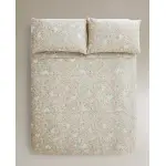 Пододеяльник с цветочным принтом Zara Home, цвет Oyster White - фото 7