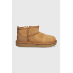 Детские зимние сапоги UGG T CLASSIC ULTRA MINI, бежевый - фото 2