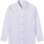 Рубашка Issey Miyake Long-Sleeve 'Soft Lavender', фиолетовый - фото