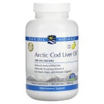 Nordic Naturals, Arctic Cod Liver Oil, жир печени арктической трески, с лимонным вкусом, 1000 мг, 180 мягких таблеток - фото