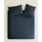 Пододеяльник вафельной вязки Zara Home, темно-синий - фото 7