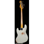 Fender Custom Shop 1961 Jazz Bass Heavy Relic Aged Olympic White (542) - фото 4