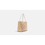 Сумка Coach Outlet City Tote In Signature Canvas With Heart Cherry Print, мультиколор - фото 2