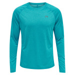 Футболка Newline L/S Men Running L/S, цвет CAPRI BREEZE MELANGE - фото