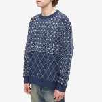 Свитшот Kenzo Sashiko Stich Oversized Crew, синий - фото 2