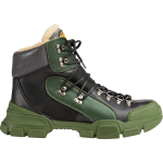 Ботинки Gucci Flashtrek High Black Green, черный - фото