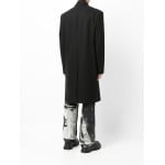 Однобортное пальто из смесовой шерсти Off-White, черный - фото 4