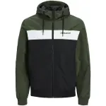 Ветровка Jack & Jones "RUSH BLOCKING HOOD BOMBER", с капюшоном, зеленый - фото 7