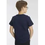 ФУТБОЛКА PUMA "ESS LOGO TEE B", цвет Peacoat - фото 3