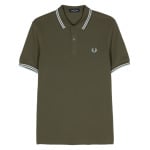 Рубашка поло с вышитым логотипом Fred Perry, зеленый - фото