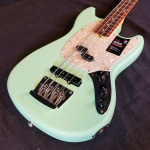 Электрическая бас-гитара Fender American Performer Mustang, накладка на гриф из палисандра, цвет Satin Surf Green, сумка 0198620357 - фото 4