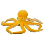 Мягкая игрушка Ikea Blavingad Octopus, 50 см, желтый - фото