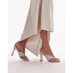 Туфли-мюли Topshop Gisele Toe Post Heeled, белый - фото 3