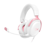 Игровые наушники HyperX Cloud III, белый/розовый - фото