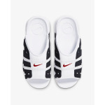 Сланцы Nike Air More Uptempo Slide 'White Black Red', Белый - фото 3