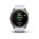 Умные часы Garmin Epix Pro Sapphire 51мм Gen 2, 1.4", Wi-Fi, серебристый/белый - фото