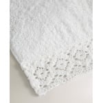 Полотенце Zara Home Cotton With A Crochet Border, желтовато-белый - фото 3