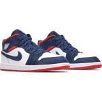 Кроссовки Air Jordan 1 Mid SE PS Olympic, белый - фото 8