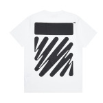 Футболка Off-White Wave Diag Slim Short-Sleeve Tee 'White/Black', белый - фото 2