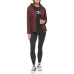 Пуховик Calvin Klein Short Scuba Side Lightweight Puffer, цвет Oxblood - фото 3