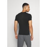 Майка/рубашка CREW NECK S/S ODLO, цвет black/new graphite grey - фото 3