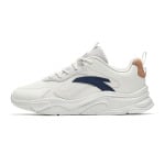 Кроссовки ANTA Life Collection Lifestyle Shoes Men Low-top Ivory White / Cloud Gray / Lotus Root Brown, слоновая кость/серый - фото