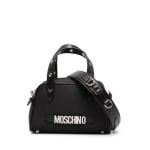 Moschino сумка-тоут с логотипом, черный - фото