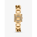 Часы Michael Kors Mini Lock Pavé Gold-Tone Chain, золотой - фото 3