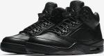 Air jordan retro 5 all black on sale