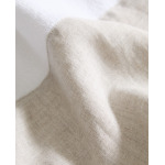 Полотенце Zara Home Cotton Linen, белый/бежевый - фото 5