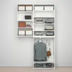 Гардероб PLATSA, белый, 140x42x241 см, PLATSA IKEA - фото 3