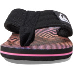 Шлепанцы Quiksilver Kids Molokai Layback II Flip Flops Quiksilver, цвет Black/Orange/Grey - фото 2