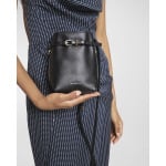 Сумка-мешок Voyou Phone Pouch из блестящей мятой кожи Givenchy, цвет Black - фото 4