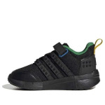 Кроссовки Racer tr21 эластичные шнурки и ремешок сверху x lego Adidas, черный - фото