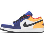 Кроссовки Air Jordan 1 Low White Deep Royal Blue, синий - фото 3