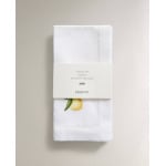 Набор салфеток Zara Home Fruit Ramie, 45х45 см, 2 штуки, белый - фото 5