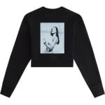 Толстовка Kith Women For Aaliyah Babygirl Lynn Cropped Crew 'Black', черный - фото 2