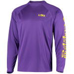 Мужская фиолетовая футболка с длинным рукавом lsu tigers terminal tackle omni-shade Columbia, фиолетовый - фото 3