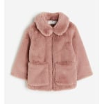 Куртка H&M Fluffy with Collar, розовый - фото